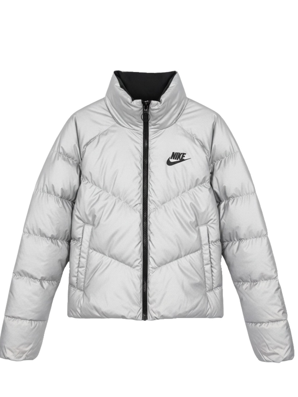 🛍️HOST PICK🍾🥂Nike Women’s Silver Puffer Jacket Size Medium